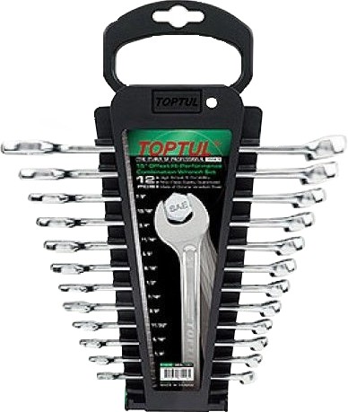 Набор ключей комбинированных Toptul 12 шт 1/4"-7/8" на холдере (GBAC1201)