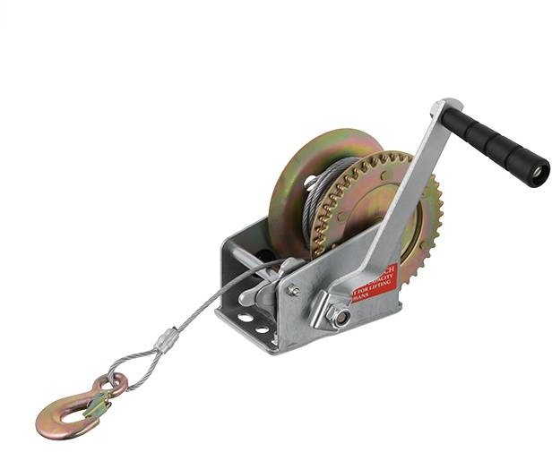 Лебедка рычажная Intertool барабанная стальной трос 450кг (GT1454)