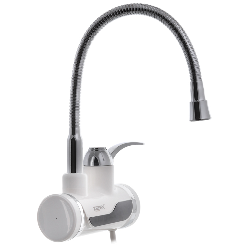 Проточный водонагреватель ZERIX ELW02-EFWP с индикатором температуры и УЗО (ZX2806)