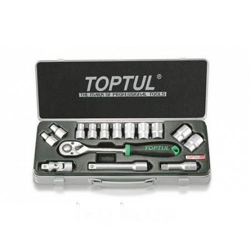 Набор инструмента Toptul 1/2" 15ед. 6 граней (GCAD1502)
