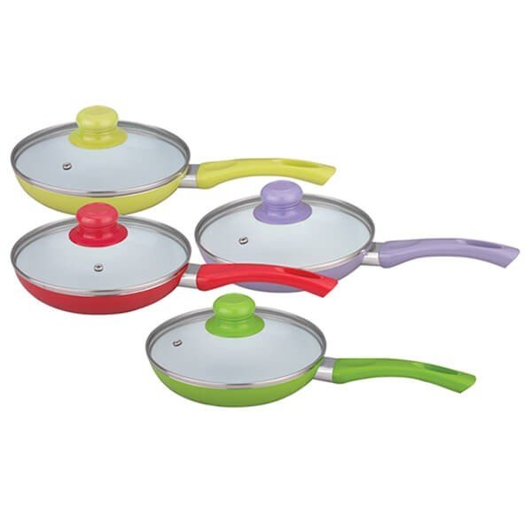 Сковорода Maestro Rainbow с крышкой 22 см зеленая (MR-1201-22)