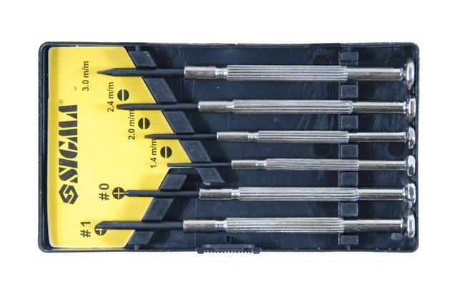 Набор отверток для точных работ Sigma 6шт CrV (кейс) (4003051)