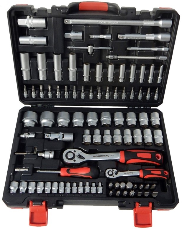 Набор инструмента Haisser 1/4" 1/2" 94 предмета CrV (75590)