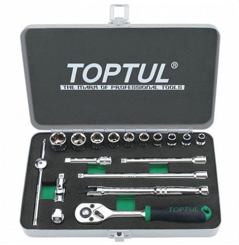 Набор инструмента Toptul 1/4" 18ед. дюйм 3/16"-9/16" (GCAD1811)