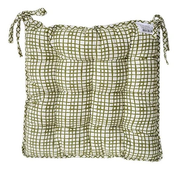 Подушка для стула Прованс by Andre Tan 40x40 см Оливковая клетка (.000183)