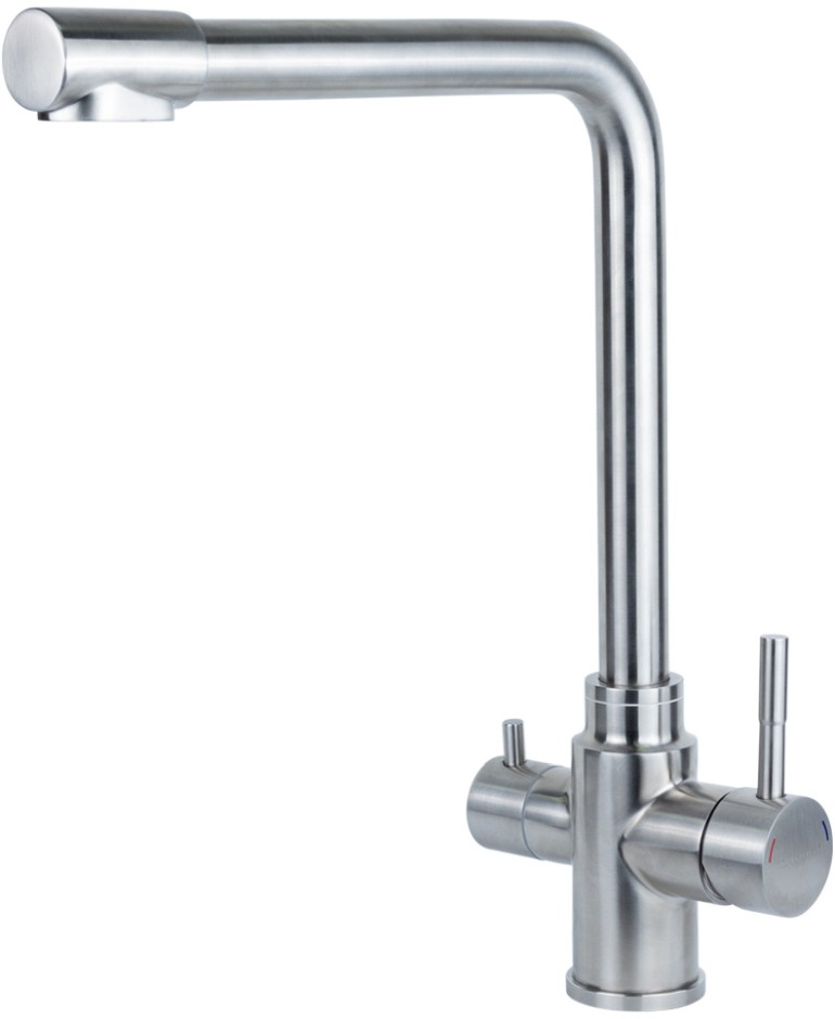 Смеситель Aquatica KT D35 гусак с выходом для питьевой воды на гайке SS (KT-4B770P)