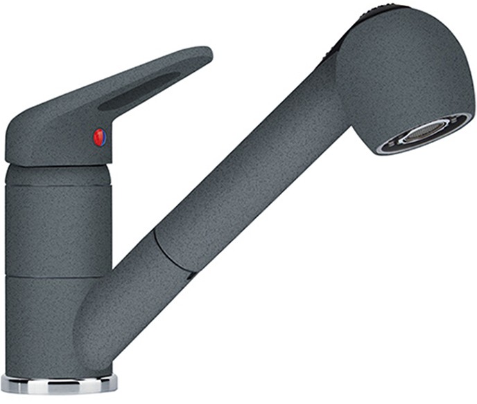 Смеситель для кухни Franke NOVARA-PLUS с выносным шлангом фрагранит графит (115.0470.674)