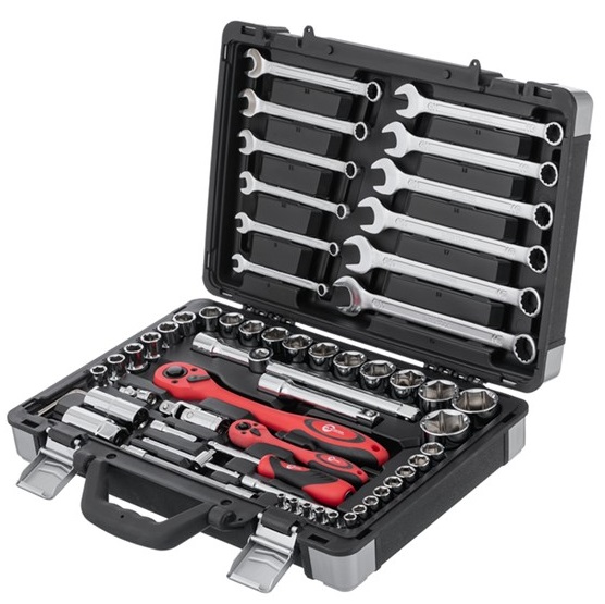 Профессиональный набор инструментов Intertool 1/4" & 1/2" 61ед (ET-6061)