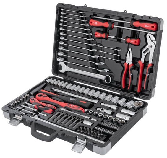 Профессиональный набор инструментов Intertool 1/4" & 1/2"; 119ед (ET-7119)