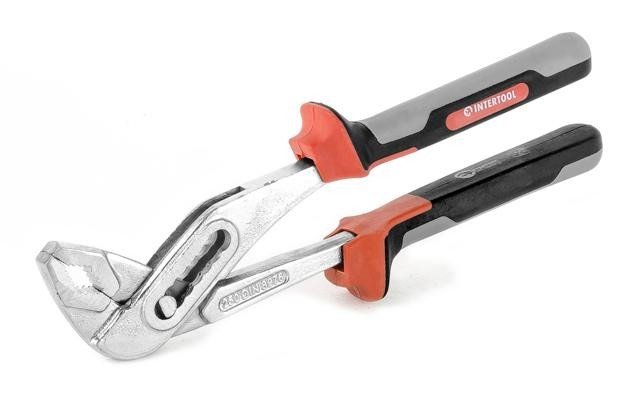 Клещи сантехнические Intertool 250мм CrV с изолированными рукоятками PROF (NT-0241)