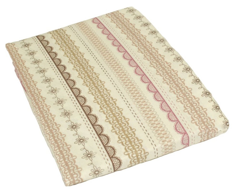 Простынь Прованс Кружево розовое 240х215 см (6827)