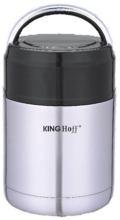 Термос для еды KingHoff 0.8 л стальной (KH-4375)