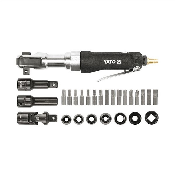 Трещотка пневматическая Yato до 1/2" 68 Nm с комплектацией 30 шт (YT-0982)