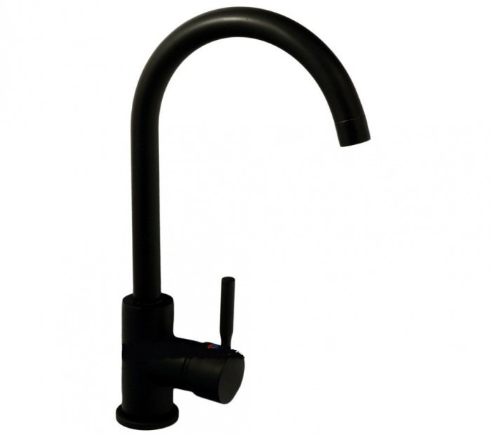 Смеситель для кухни Haiba Hans 011 BLACK (HB0161)