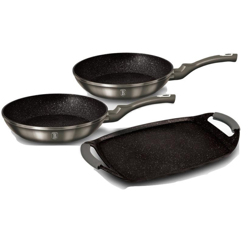 Набор посуды Berlinger Haus Carbone Metallic Line 3 предметов (BH-1670)