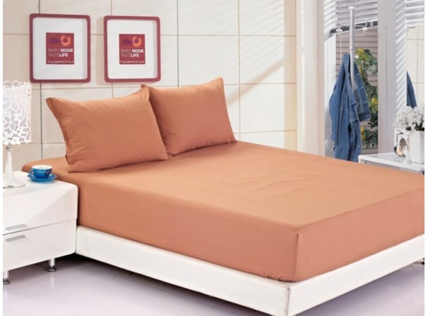 Постельное белье Leleka-Textile Ранфорс Коричневое Евро