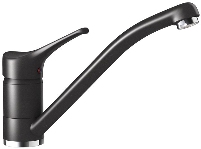 Кухонный смеситель Schock Leva Nero-13 черный (51100013)
