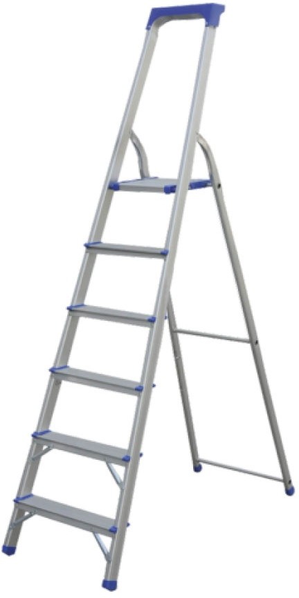 Стремянка алюминиевая Flora 6 ступенчатая (5035514)