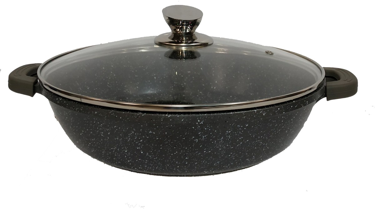 Сотейник Zurrichberg 28 х 7 см с мраморным покрытием (ZBP-7091 Gray)