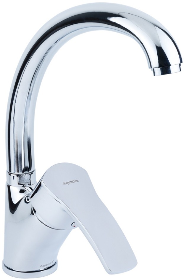 Смеситель для кухни Aquatica ML D40 гусак ухо лат. шток на гайке (ML-4B441C)