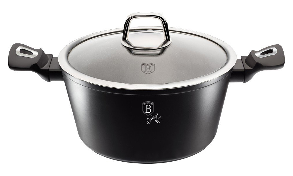 Кастрюля Berlinger Haus Black Silver Line 20х12.9 см 3.5 л (BH-1851)