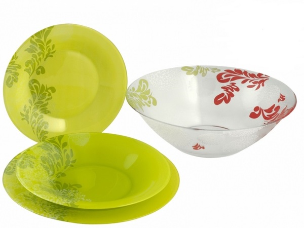 Сервиз столовый Luminarc Piume Green 19 предметов (J7664)