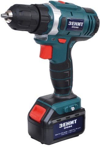 Шуруповерт аккумуляторный Зенит ЗША-18 Li М1 профи (841425)