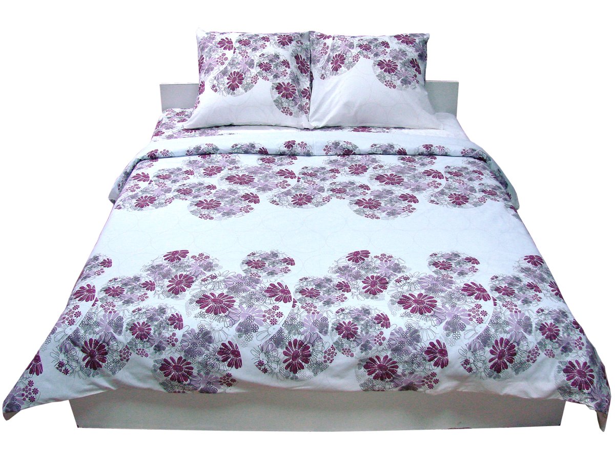 Комплект постельного белья Руно 220х240 см 4шт Евро Бардовый (845.114Б_4065)