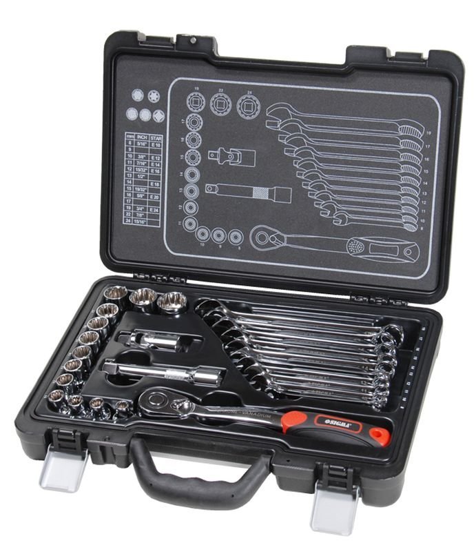 Набор насадок торцевых Ultra ½" и аксессуары 26шт CrV Taiwan (700026z)