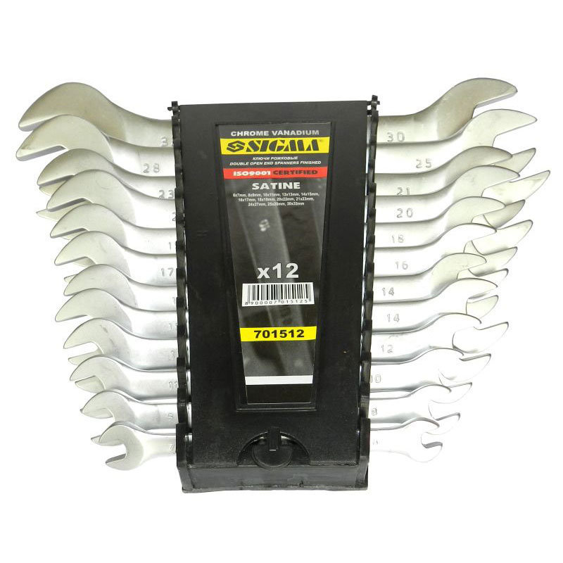 Ключи рожковые Sigma 12шт 6-32мм CrV satine (6010331)