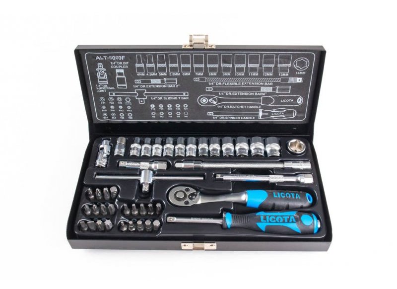 Набор торцевих головок Licota 1/4" 43 предмета (ALT-5009F)