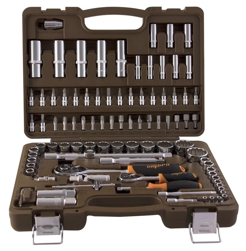Набор инструмента Ombra 12-ти гранные головки 4-32мм 1/4" и 1/2"DR 94 шт (OMT94S12)