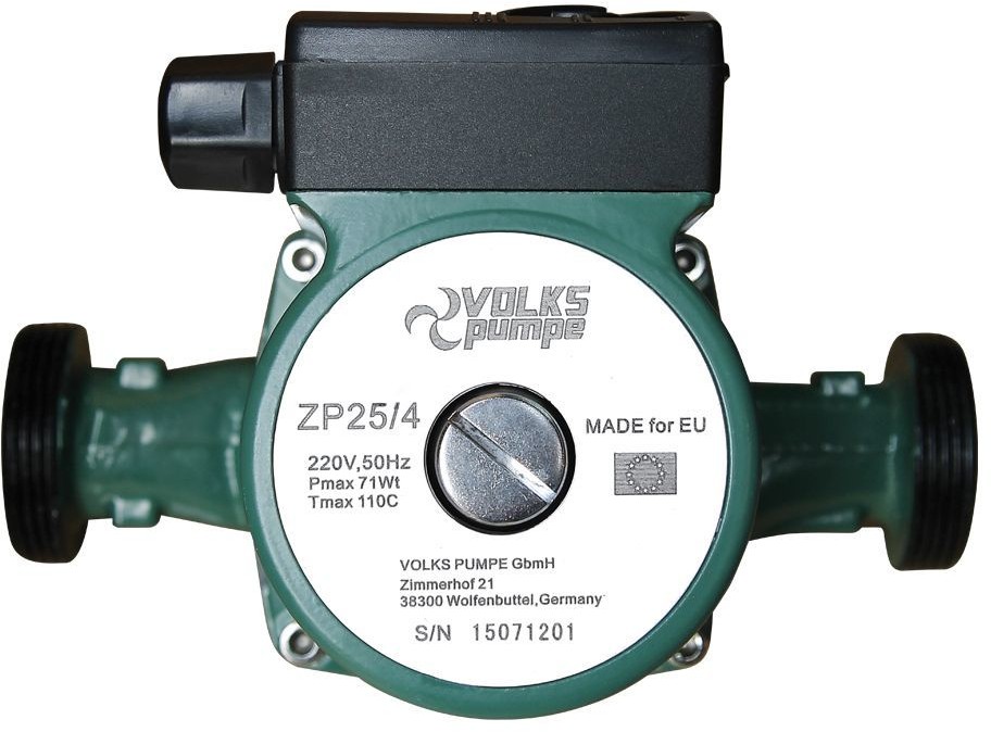 Насос циркуляционный VOLKS pumpe ZP25/4 180 мм + гайки