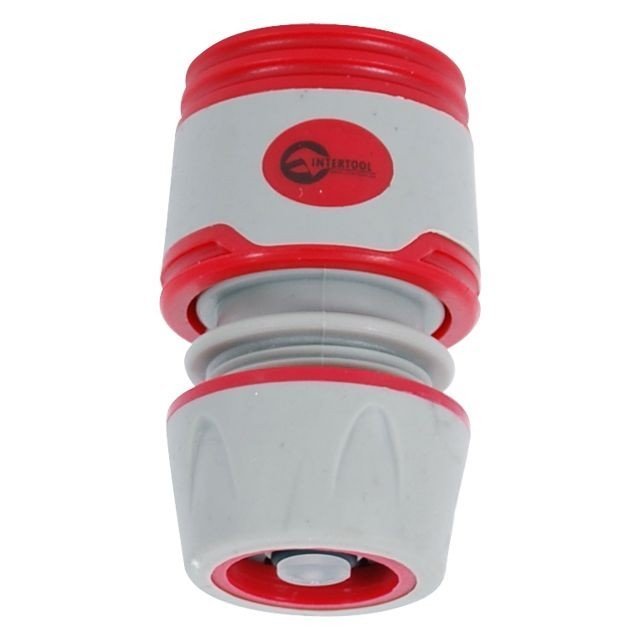 Конектор Intertool с аквастопом 1/2" для шланга 1/2" (GE-1119)