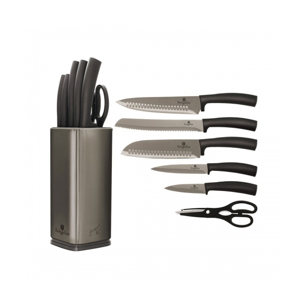 Набор ножей Berlinger Haus Metallic Line Carbon Edition 7 предметов (BH-2403)