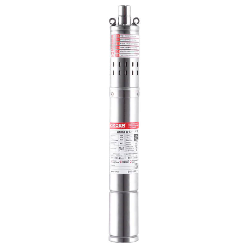 Насос скважинный шнековый KOER 3QGD 0.8-50-0.37 (KP2646)