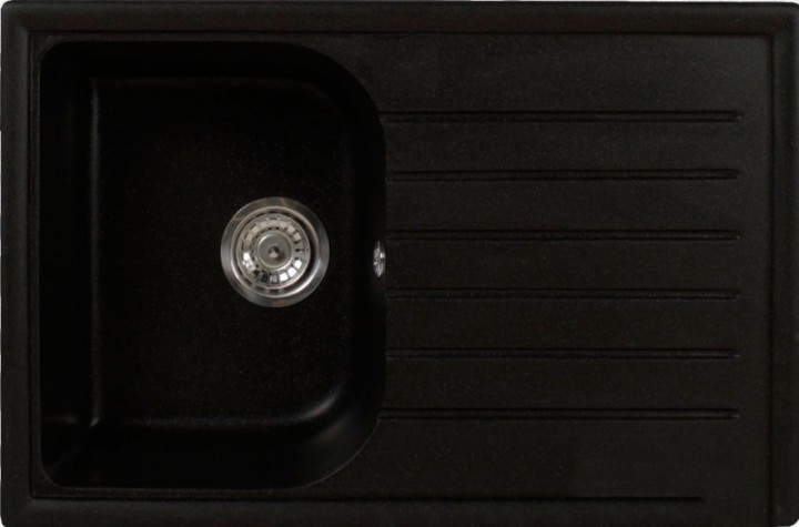 Кухонная мойка Brenor Wenecja 10 8M Черная Металл