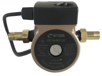 Насос циркуляционный Optima OP15-60 130 мм + гайки + кабель с вилкой