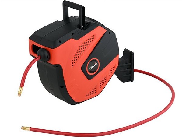 Шланг пневматический ПВХ на катушке Yato 1/4 " 9.5 мм 15 м 20 Bar (YT-24245)