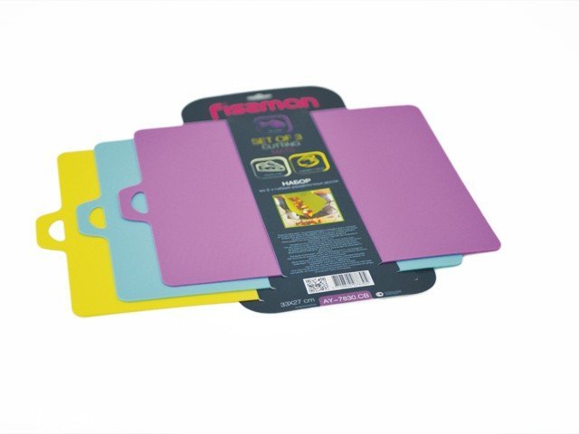 Набор из 3-х гибких досок Fissman 33х27 см пластик (AY-7830.CB)