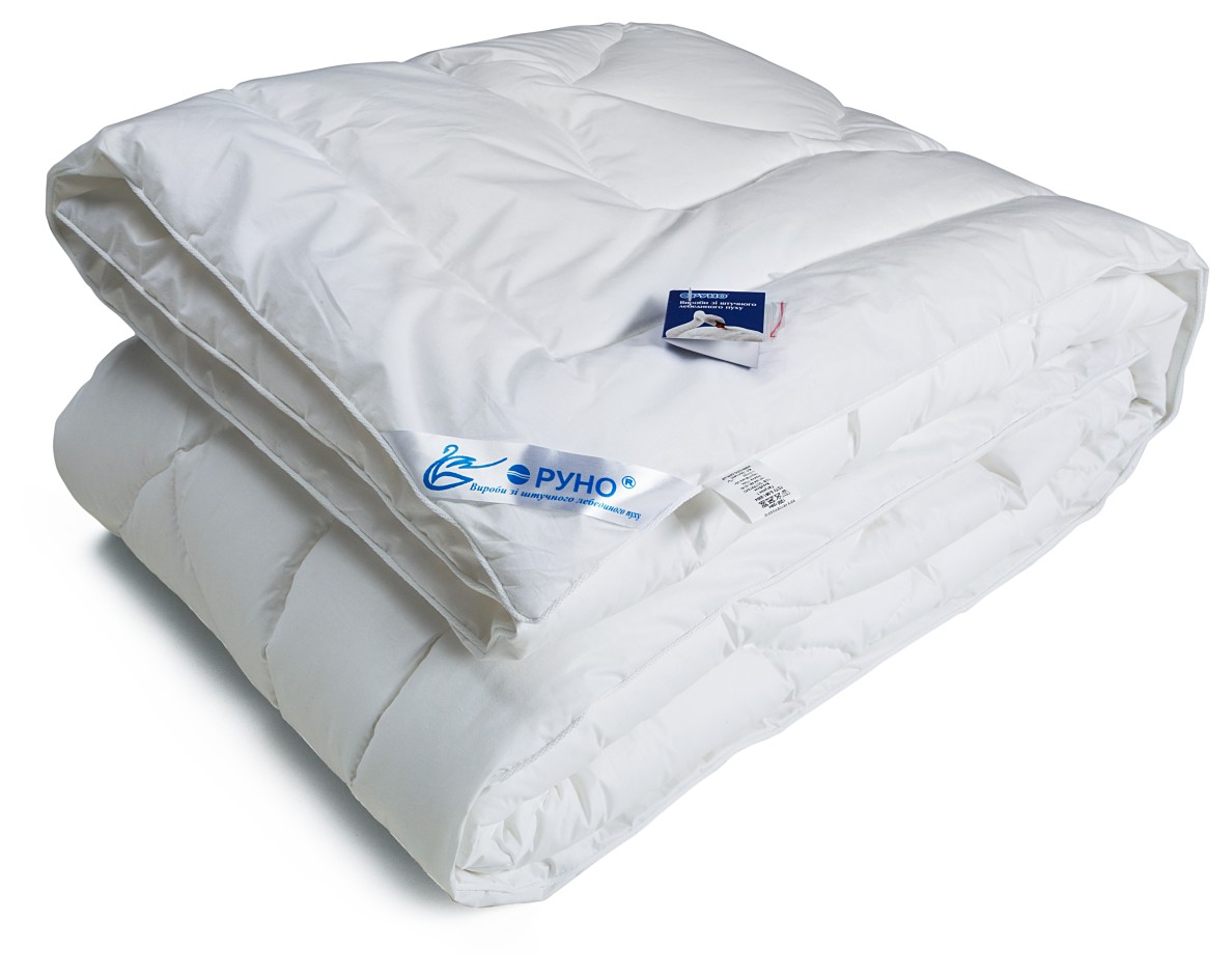 Одеяло Руно Пуховое 140x205 см Белое (321.139ЛПУ)