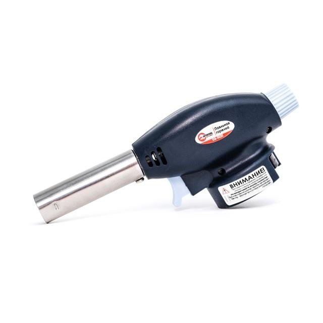 Горелка газовая Intertool пьезозажигание на курке, регулятор (GB-0020)