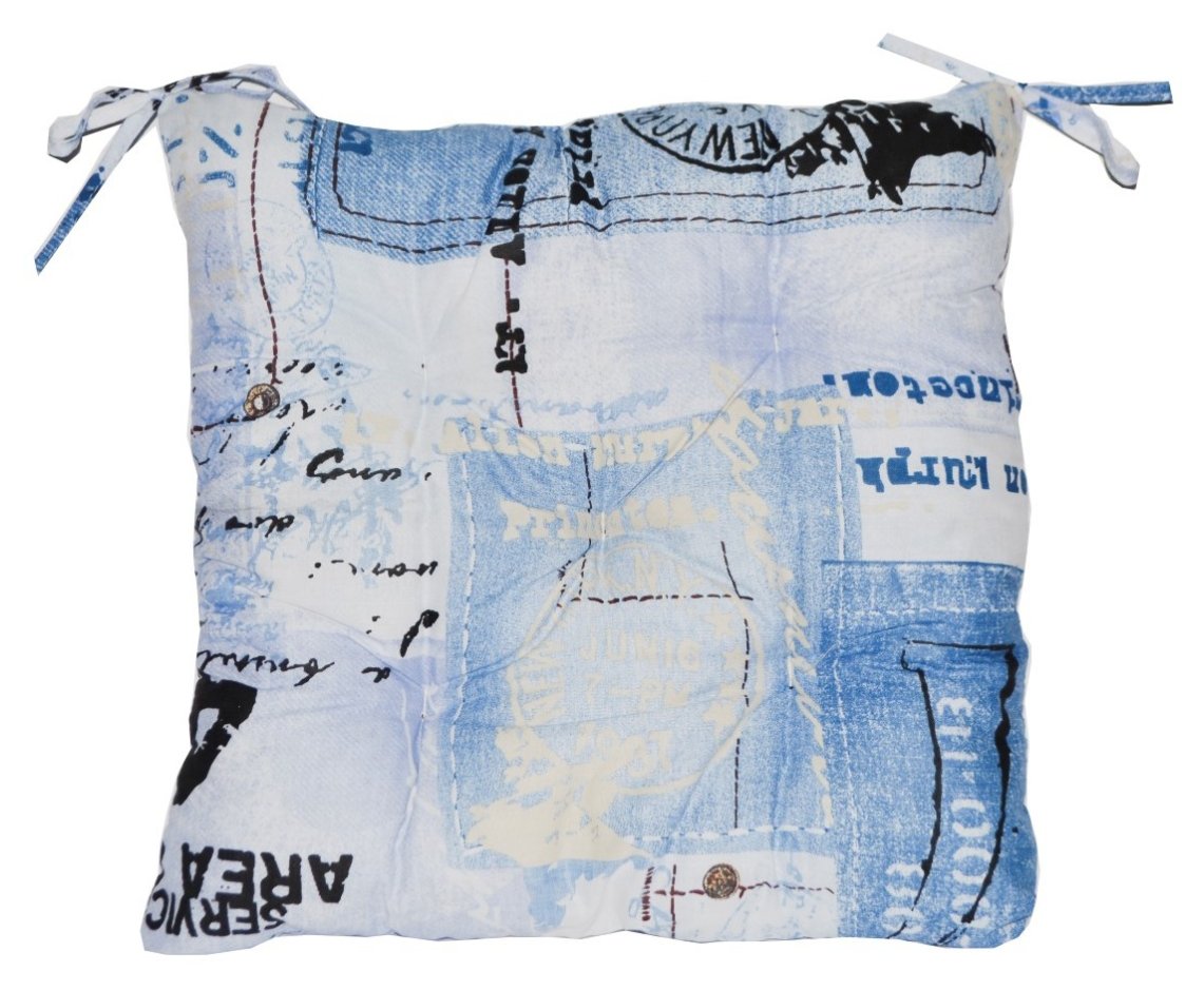 Подушка для стула Прованс Джинс 40х40 см Синяя (.007063)