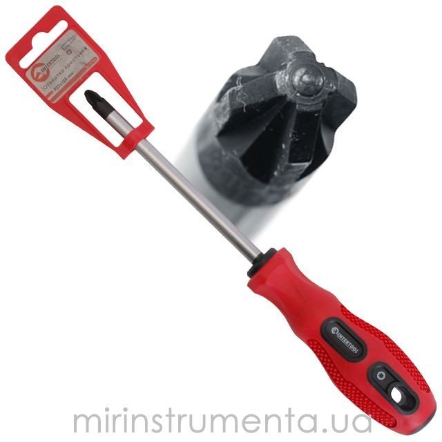 Отвертка крестовая Intertool PZ2*125мм (VT-3160)