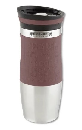 Термокружка Grunhelm 380 мл GTC204 коричневая (75543)