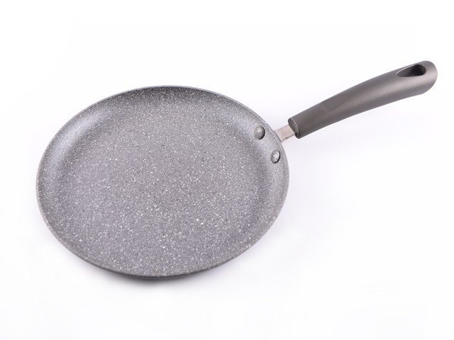 Сковорода для блинов GREY STONE 23x2 см с мраморным антипригарным покрытием (AL-4976.23)