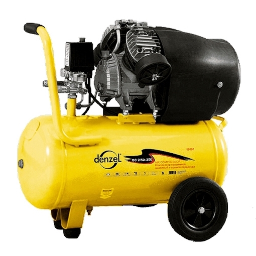 Компрессор Denzel 2.2 кВт, 350 л/мин, 50 л, 8 бар, 220В (58081)