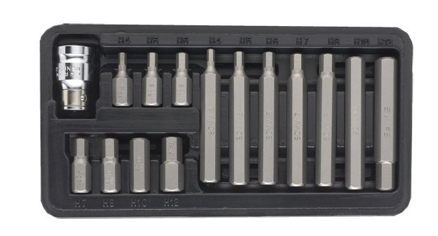 Набор бит HEX Ultra ½" 15шт S2 (пласт кейс) (4013212)