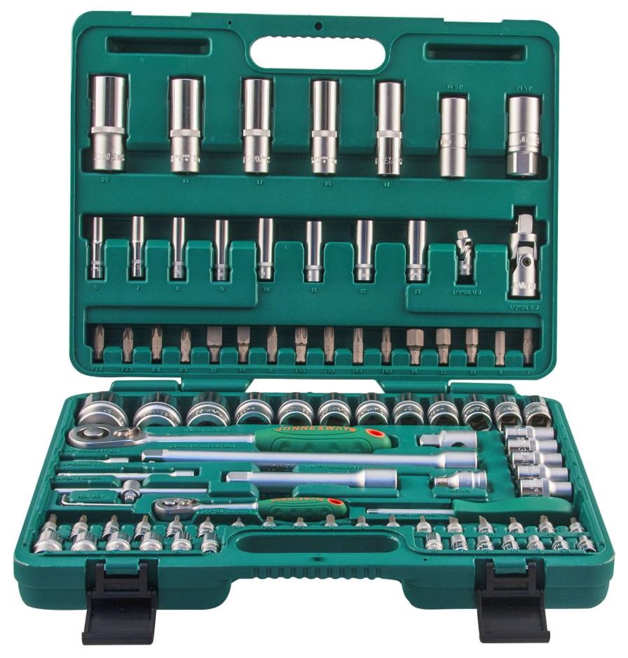 Универсальный набор Jonnesway 1/4"DR 4-14 мм и 1/2"DR 10-32 мм 94 шт (S04H52494S)