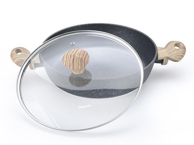 Сотейник с крышкой Fissman COSMIC BLACK 26x6.5 см / 2.85 л (AL-4346.26)